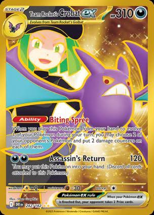 Team Rocket's Crobat 242/182 (DRI)